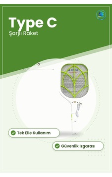 Elektronik Sinek Öldürücü Raket Type C Şarjlı Haşere Kovucu Ev Of Elektronik Sinek Öldürücü Raket Type C Şarjlı Haşere Kovucu Ev Of