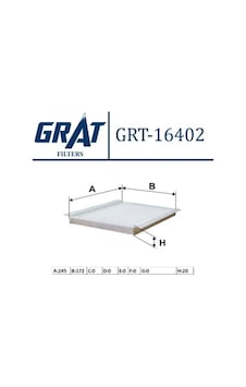Kabın Fıltresı - Hyundaı: I30 0811/kıa Ceed 0611 Grt-16402 Grt-16402 Uyumlu