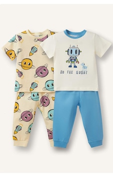 Defacto Desenli Kısa Kollu Üst Uzun Alt 4lü Pijama Takımı Erkek Bebek G8859a526smyl239 Sarı-yl239 Defacto Desenli Kısa Kollu Üst Uzun Alt 4lü Pijama Takımı Erkek Bebek G8859a526smyl239 Sarı-yl239
