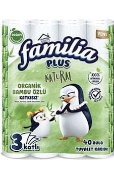 Familia Natural 3 Katlı Bambu Tuvalet Kağıdı 6 x 40'lı Familia Natural 3 Katlı Bambu Tuvalet Kağıdı 6 x 40'lı