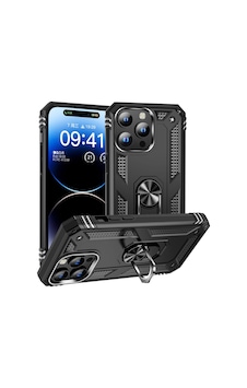 Apple Uyumlu iPhone 15 Pro Max Kılıf Tank Zırh Yüzüklü Mıknatıslı Standlı Kapak Vega Apple Uyumlu iPhone 15 Pro Max Kılıf Tank Zırh Yüzüklü Mıknatıslı Standlı Kapak Vega