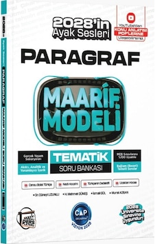 Çap Yayınları Üniversiteye Hazırlık Paragraf Ders Platosu Maarif Modeli Tematik Soru Bankası
