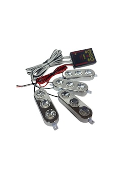 Çakar Lamba 3x4 Led Kırmızı-kırmızı 12-24v / Lapa535-3