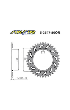 2012-2016 Ktm 125 Exc Uyumlu Arka Dişli Sunstar 5-3547-50Or (522575699) 2012-2016 Ktm 125 Exc Uyumlu Arka Dişli Sunstar 5-3547-50Or (522575699)