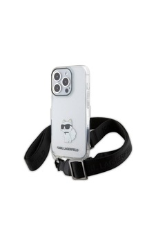 Apple Uyumlu iPhone 15 Pro Kılıf Karl Lagerfeld Lisanslı Boyun Askılı Choupette İkonik Crossbody Şeffaf Apple Uyumlu iPhone 15 Pro Kılıf Karl Lagerfeld Lisanslı Boyun Askılı Choupette İkonik Crossbody Şeffaf