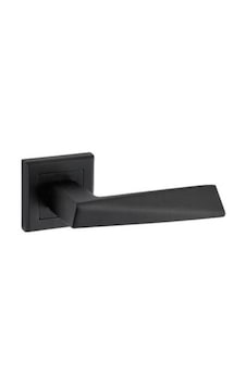 Prizma Rozetli Kapı Kolu Mat Siyah Wc Prizma Rozetli Kapı Kolu Mat Siyah Wc