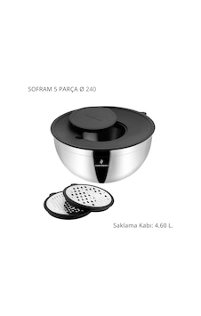 Sofram 5 Parça 24 Cm Karıştırma Ve Saklama Kabı Gümüş Sofram 5 Parça 24 Cm Karıştırma Ve Saklama Kabı Gümüş