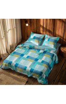 Cotton Collection Tek Kişilik Nevresim Takımı Prizma Çok Renkli Cotton Collection Tek Kişilik Nevresim Takımı Prizma Çok Renkli