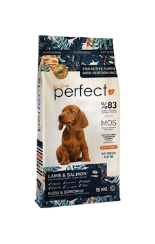 Perfect 27/16 Kuzulu ve Somonlu Yavru Köpek Maması 15 KG Perfect 27/16 Kuzulu ve Somonlu Yavru Köpek Maması 15 KG