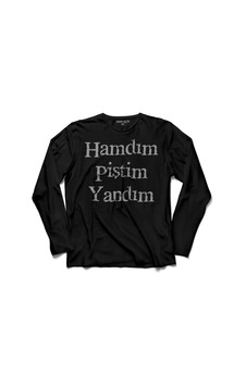 Hamdım Piştim Yandım Mevlana Mesnevi Tasavvuf Uzun Kollu Tişört (512917020) Hamdım Piştim Yandım Mevlana Mesnevi Tasavvuf Uzun Kollu Tişört (512917020)
