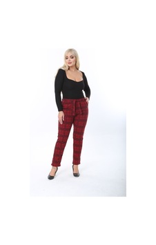 Sea Queen Kadın Büyük Beden Yüksek Bel Kuşaklı Desenli Kaşkorse Pantolon Kırmızı Ekoseli - 691783498 Kırmızı Ekoseli Sea Queen Kadın Büyük Beden Yüksek Bel Kuşaklı Desenli Kaşkorse Pantolon Kırmızı Ekoseli - 691783498 Kırmızı Ekoseli