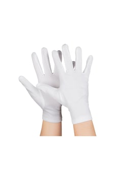 Beyaz Renk Çocuk Boy Likralı Pandomim Eldiveni N188 Beyaz Renk Çocuk Boy Likralı Pandomim Eldiveni N188