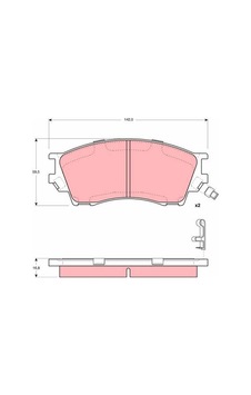Mazda Xedos Ön Fren Balatası 1993-2003 Mazda Xedos Ön Fren Balatası 1993-2003