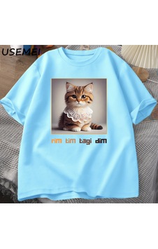 Flood Of Style Bebek Lazanya Kedi T-shirt Eurot-shirt Festival Festival T Shirt Komik Erkek Kadın Tshir Mavi Flood Of Style Bebek Lazanya Kedi T-shirt Eurot-shirt Festival Festival T Shirt Komik Erkek Kadın Tshir Mavi