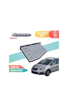 Seat Alhambra 2011-2017 Model Karbonlu Polen Klima Filtresi Seat Alhambra 2011-2017 Model Karbonlu Polen Klima Filtresi