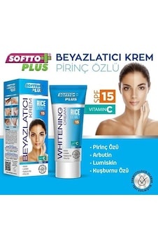 Softto Plus Beyazlatıcı Pirinç Özlü Krem 100 ML Softto Plus Beyazlatıcı Pirinç Özlü Krem 100 ML
