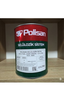 Polisan Selülozik Boya Koyu Yeşil 2,5 Litre Kod :6005 Polisan Selülozik Boya Koyu Yeşil 2,5 Litre Kod :6005