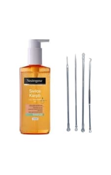 Sivilce Karşıtı Yüz Temizleme Jeli 200 Ml & Akne Siyah Nokta Temizleme Komedon Set 4'lü Sivilce Karşıtı Yüz Temizleme Jeli 200 Ml & Akne Siyah Nokta Temizleme Komedon Set 4'lü