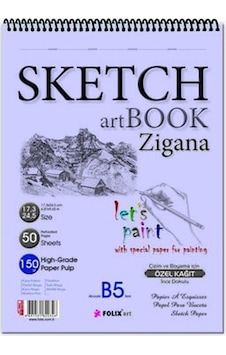 Sketchbook Zigana A4 Spiralli 150 G 21x29 CM 30 Yaprak Eskiz Sketchbook Zigana A4 Spiralli 150 G 21x29 CM 30 Yaprak Eskiz