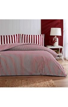 Özdilek Çift Kişilik Fitted Çarşaf Ranforce Nevresim Takımı Cabana Line Kırmızı Kırmızı Özdilek Çift Kişilik Fitted Çarşaf Ranforce Nevresim Takımı Cabana Line Kırmızı Kırmızı