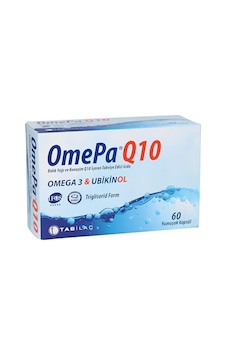 Omepa Q10 Omega 3 Ubiquinol 60 Kapsül Omepa Q10 Omega 3 Ubiquinol 60 Kapsül