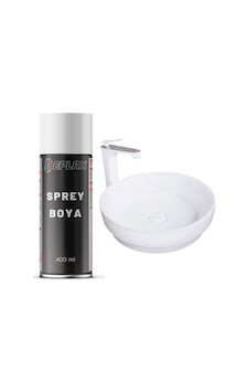 Beyaz Mutfak Banyo Lavabo Evye Sprey Boyası Suya Dayanıklı 400 Ml