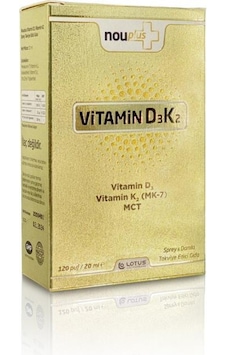 Nouplus Vitamin D3 K2 Sprey 20 ML Nouplus Vitamin D3 K2 Sprey 20 ML