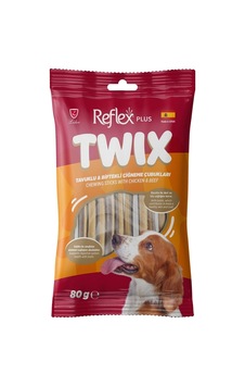 Plus Twix Tavuklu Ve Dana Etli Çiğneme Çubukları Yetişkin Köpek Ödülü 80 Gr