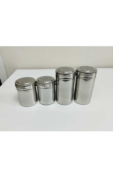 Tuzluk-pul Biber-kekik Serpici Paslanmaz Çelik 7x9 - 7x13 Cm Lüks 4'lü Gümüş Tuzluk-pul Biber-kekik Serpici Paslanmaz Çelik 7x9 - 7x13 Cm Lüks 4'lü Gümüş