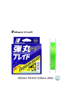Major Craft Dangan Braid 8x İp Misina Pe 1.0 0.13mm 20lb/8.4kg 200mt Yeşil Standart Major Craft Dangan Braid 8x İp Misina Pe 1.0 0.13mm 20lb/8.4kg 200mt Yeşil Standart