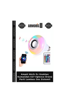 Ampül Akıllı Ev Uzaktan Kumandalı E27 Eğlence Ürünü Parti Lambası Ses Sistemli
