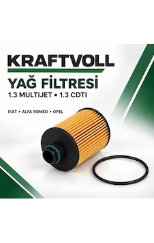 Kraftvoll Fiat Egea Doblo Fiorino 500x 1.3 Multijet Yağ Filtresi Kraftvoll Fiat Egea Doblo Fiorino 500x 1.3 Multijet Yağ Filtresi