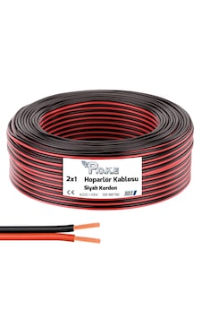 Hoparlör Kablosu Kordon 2x1 Siyah 100mt Pk-1484 Hoparlör Kablosu Kordon 2x1 Siyah 100mt Pk-1484