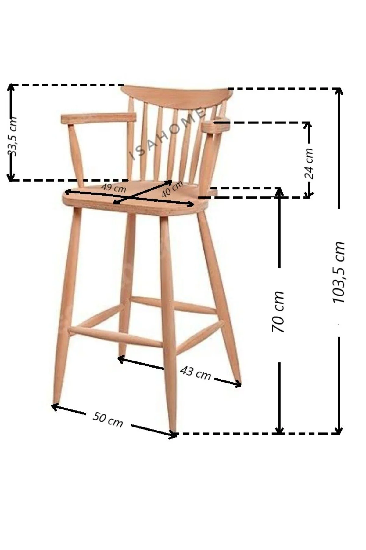 Clk Home Kırlangıç Yıldız Kollu Bar Sandalye Ham Ahşap 1 Adet Ahşap Clk Home Kırlangıç Yıldız Kollu Bar Sandalye Ham Ahşap 1 Adet Ahşap