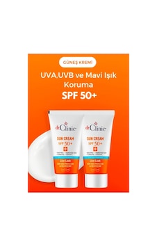 Dr.clinic Spf 50+ Güneş Koruyucu Krem 50 Ml - 2 Adet Dr.clinic Spf 50+ Güneş Koruyucu Krem 50 Ml - 2 Adet