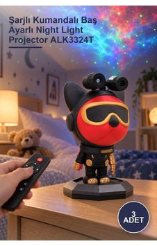 3 Adet Astronot Projektör Gece Lambası Şarjlı Kumandalı Baş Ayarlı Night Light Projector Alk3324t 3 Adet Astronot Projektör Gece Lambası Şarjlı Kumandalı Baş Ayarlı Night Light Projector Alk3324t