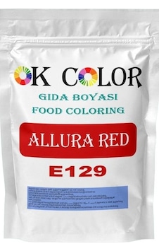 Ok Color Allura Red E129 Bayrak Kırmızı Toz Gıda Boyası 50 G Ok Color Allura Red E129 Bayrak Kırmızı Toz Gıda Boyası 50 G