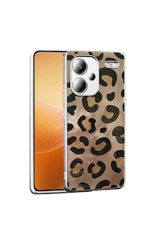 Xiaomi Redmi Note 13 Pro Plus 5g Kılıf Desenli Zore Mep Kapak Gold Leopar Xiaomi Redmi Note 13 Pro Plus 5g Kılıf Desenli Zore Mep Kapak Gold Leopar