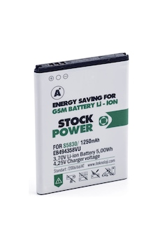 Stock Power Samsung Galaxy Ace S5830 - S5660 - B7510 Uyumlu Batarya Stock Power Samsung Galaxy Ace S5830 - S5660 - B7510 Uyumlu Batarya