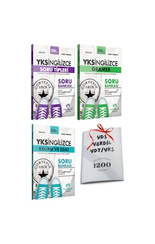 Yks Ydt Modadil Soru Tipleri + Gramer + Kelime Edat Soru Bankası 3lü Set 1200 Kelime Hediyeli Yks Ydt Modadil Soru Tipleri + Gramer + Kelime Edat Soru Bankası 3lü Set 1200 Kelime Hediyeli