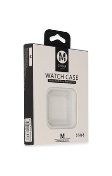 Ekran Koruyucu Movenchy Apple Uyumlu Watch 45mm Bondy Kasa Koruyucu - Beyaz Ekran Koruyucu Movenchy Apple Uyumlu Watch 45mm Bondy Kasa Koruyucu - Beyaz