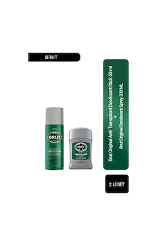 Brut Original Erkek Sprey Deodorant 200 ML + Original Stick Deodorant 50 ML