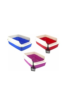 Büyük Açık Kedi Tuvaleti 64 x 45 x 25 CM Çok Renkli Büyük Açık Kedi Tuvaleti 64 x 45 x 25 CM Çok Renkli