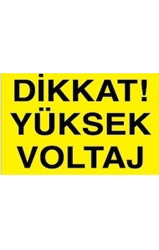 Dikkat Yüksek Voltaj 17x35 Cm Metal Uyarı Levhası Dikkat Yüksek Voltaj 17x35 Cm Metal Uyarı Levhası