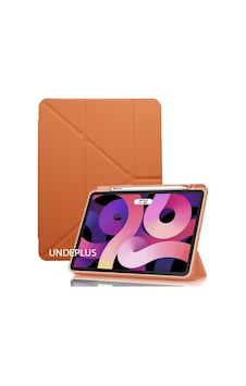 Apple iPad Uyumlu Air 11inç M4/m3/m2 2026-2024 İle Uyumlu Kılıf Kalem Bölmeli Trifolding Case Turuncu Sku: Zeusb0fmjs33vm Arka Kapak