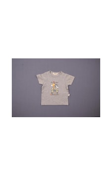 Albimini Damla T-shirt Safari Gri Melanj Açık Gri Albimini Damla T-shirt Safari Gri Melanj Açık Gri