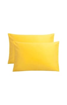 Düz Pamuklu 2'li Yastık Kılıfı 50x70 Cm Sarı Düz Pamuklu 2'li Yastık Kılıfı 50x70 Cm Sarı