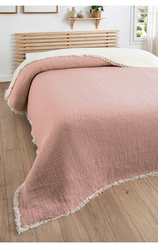 Tek Kişilik Müslin Yatak Örtüsü - 5 Katlı, Dolgulu, %100 Pamuk Müslin Yorgan - 160x220 Cm-gül Kurusu Gulkurusu Tek Kişilik Müslin Yatak Örtüsü - 5 Katlı, Dolgulu, %100 Pamuk Müslin Yorgan - 160x220 Cm-gül Kurusu Gulkurusu