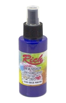 Rich New Fashion Sprey Kumaş Boyası 100 Cc. 1530 Gece Mavisi Rich New Fashion Sprey Kumaş Boyası 100 Cc. 1530 Gece Mavisi