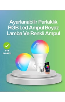 Mey İthalat 9 Watt Beyaz Işık Ve Renk Ayarlı Akıllı Led Ampul Çok Renkli 47899497 Mey İthalat 9 Watt Beyaz Işık Ve Renk Ayarlı Akıllı Led Ampul Çok Renkli 47899497